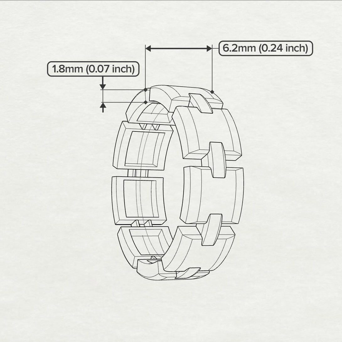 Geometrical Wedding Ring - Jackson No. 1
