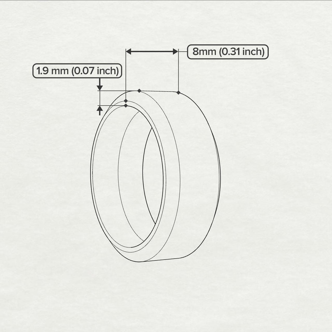Minimalist Wedding Band - Joseph No. 1