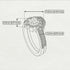 Geometrical Radiant Diamond Bridal Set - Jennifer No. 18 image 4