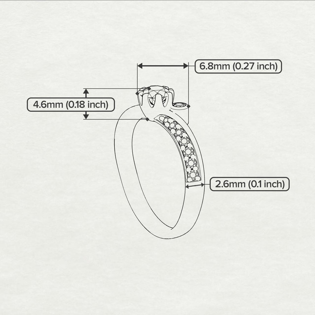 Delicate Emerald Engagement Ring - Karen No. 19
