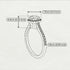 Milgrain Halo Black Diamond Ring - Betty No. 8 image 4