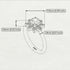 Round Black Diamond Flower Ring - Michelle No. 53