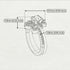 Round Ruby Flower Bridal Set - Michelle No. 42 image 4