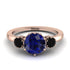 Classic 3 Stone Sapphire Engagement Ring - Sofia No. 44