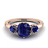 Classic 3 Stone Sapphire Engagement Ring - Sofia No. 74 image 1