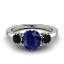 Classic 3 Stone Sapphire Engagement Ring - Sofia No. 45 image 1
