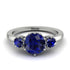 Classic 3 Stone Sapphire Engagement Ring - Sofia No. 75 image 1