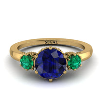 Classic 3 Stone Sapphire Engagement Ring - Sofia No. 28 image 1