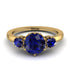 Classic 3 Stone Sapphire Engagement Ring - Sofia No. 73 image 1