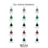 Hidden Halo Emerald Necklace - Joanna No. 35
