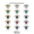 0.8 Carat Ruby Halo Engagement Ring - Pamela No. 71 image 6