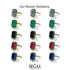 Halo Emerald Cut Ruby Ring With Hidden Emeralds - Rowan No. 26