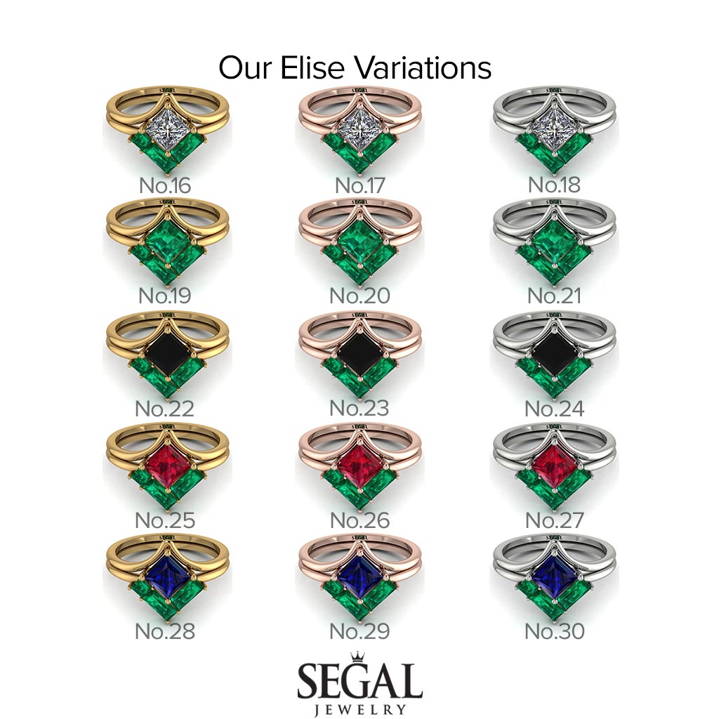 Stacking Princess Sapphire Ring - Elise No. 15