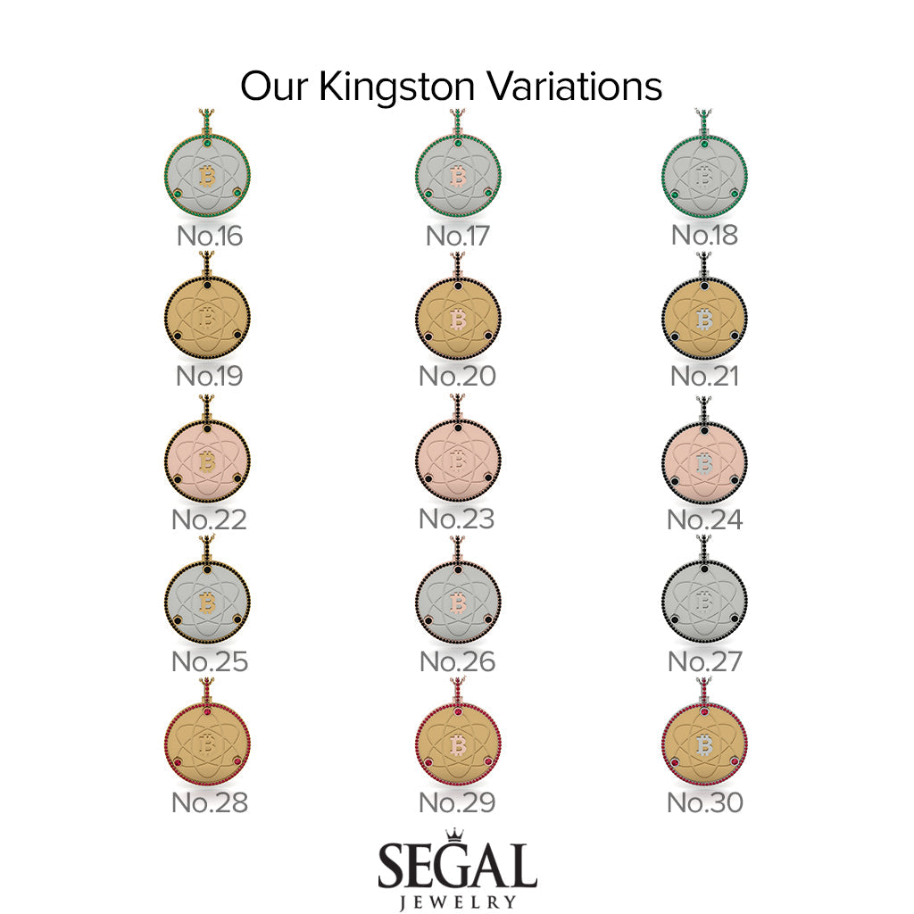 Bitcoin Black Diamond Atom Necklace - Kingston No. 25