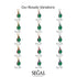 Hidden Halo Black Diamond Necklace - Rosalie No. 67