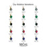 Ruby Necklace With Hidden Halo - Adaline No. 27