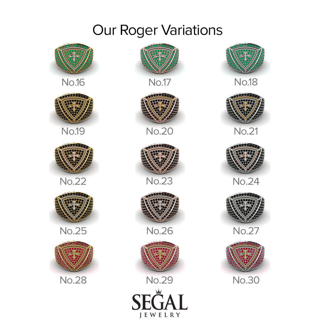 Diamond Men Signet Ring - Roger No. 7