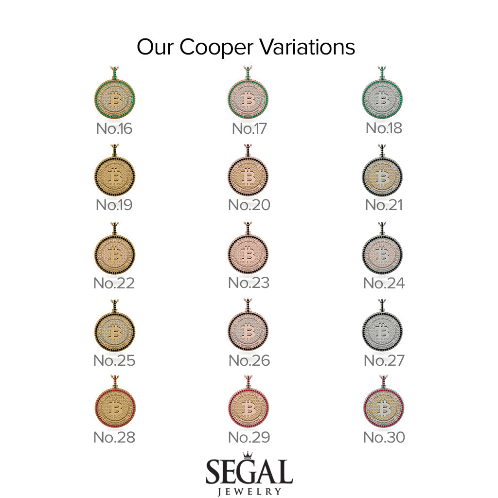 Bitcoin Sapphire Necklace - Cooper No. 38