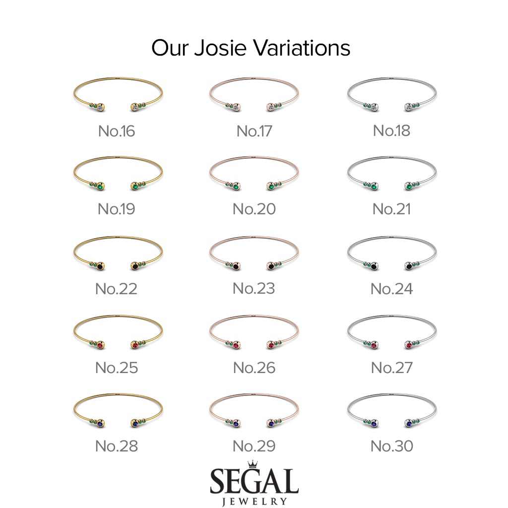 Geometric Bezel Diamond Bracelet - Josie No. 47