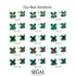 Geometrical 5 Black Diamonds Stud Earrings - Noa No. 24