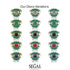 Halo Baguette Black Diamond Ring - Diana No. 8