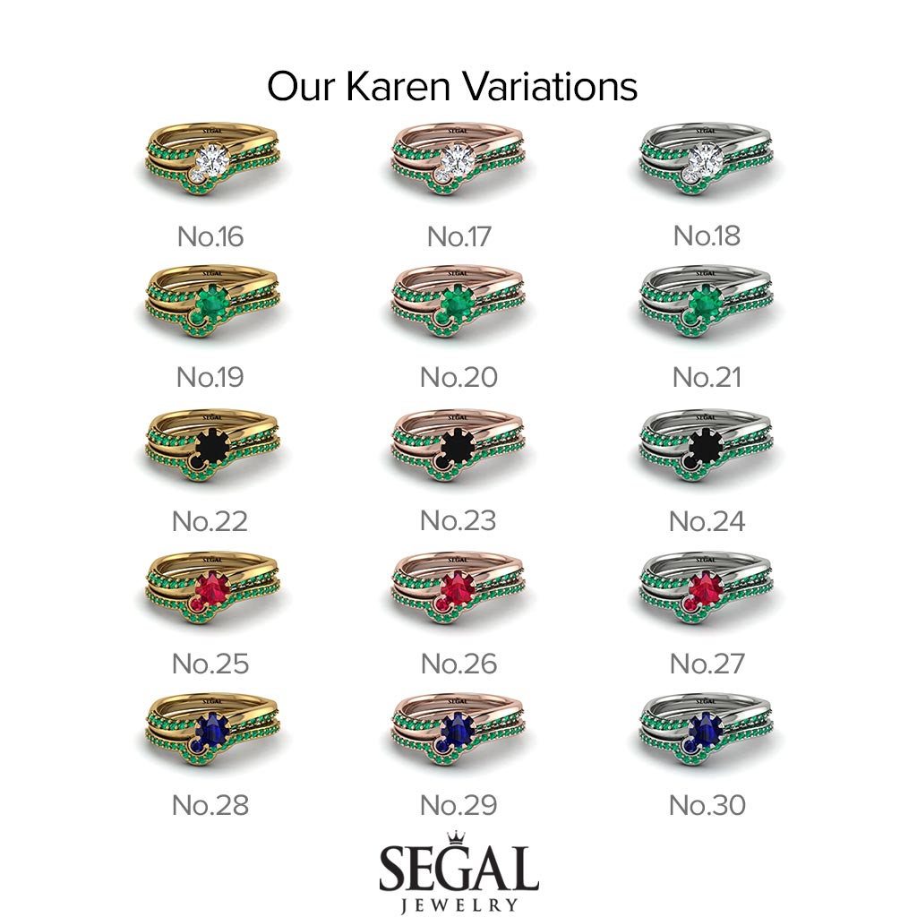 Delicate Diamond Bridal Set - Karen No. 61