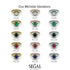 Round Emerald Flower Ring - Michelle No. 34
