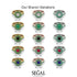 Double Halo Emerald Cushion Bridal Set - Sharon No. 65 image 6