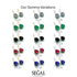 Oval Hidden Halo Black Diamond Earrings - Gemma No. 8 image 6