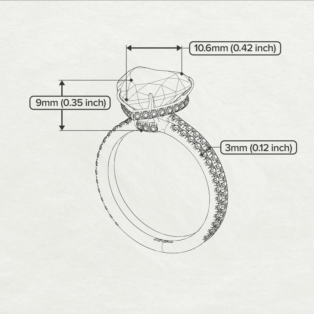 Heart Shape diamond Bridal Set - Noelle No. 2
