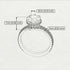 2ct Hidden Halo diamond Bridal Set - Adaline No. 3