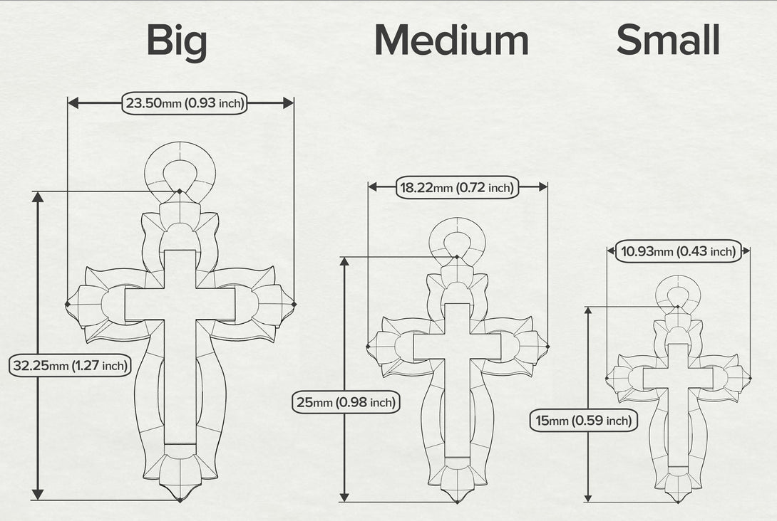 Gold Halo Cross Necklace - Gideon No. 2