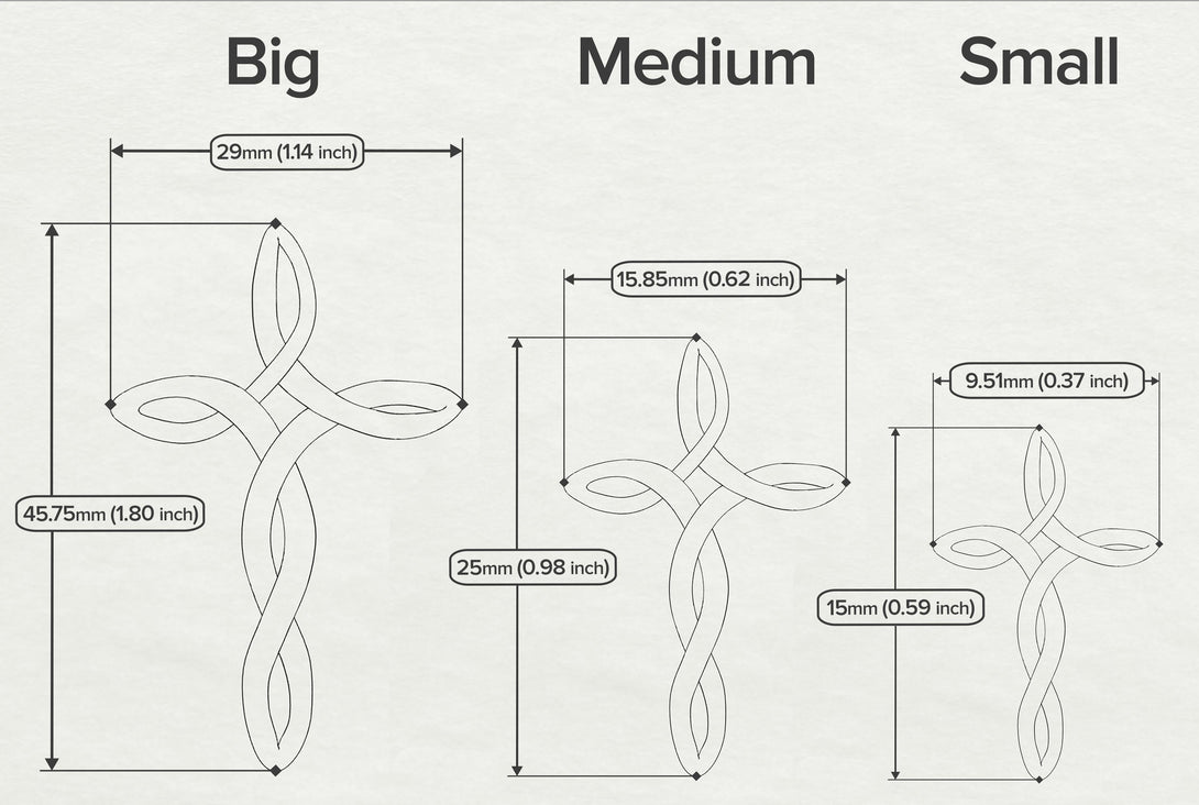 Swirl Cross Necklace - Luke No. 1
