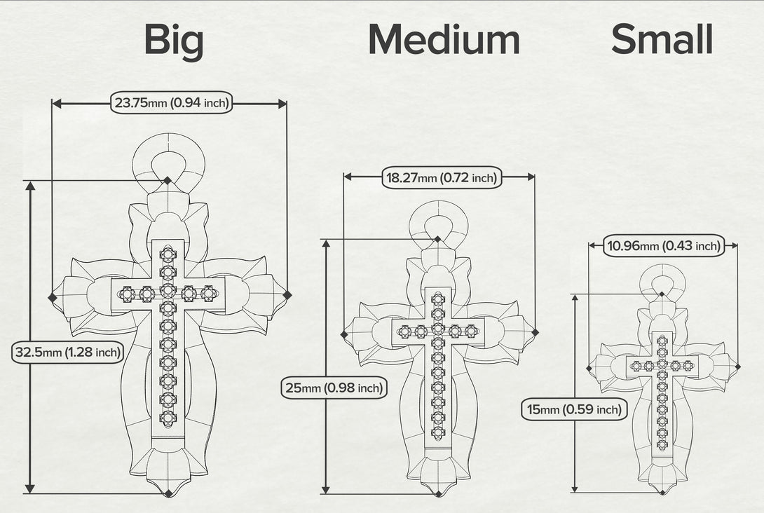 Unique Halo Cross Black Diamond Necklace - Ezra No. 9
