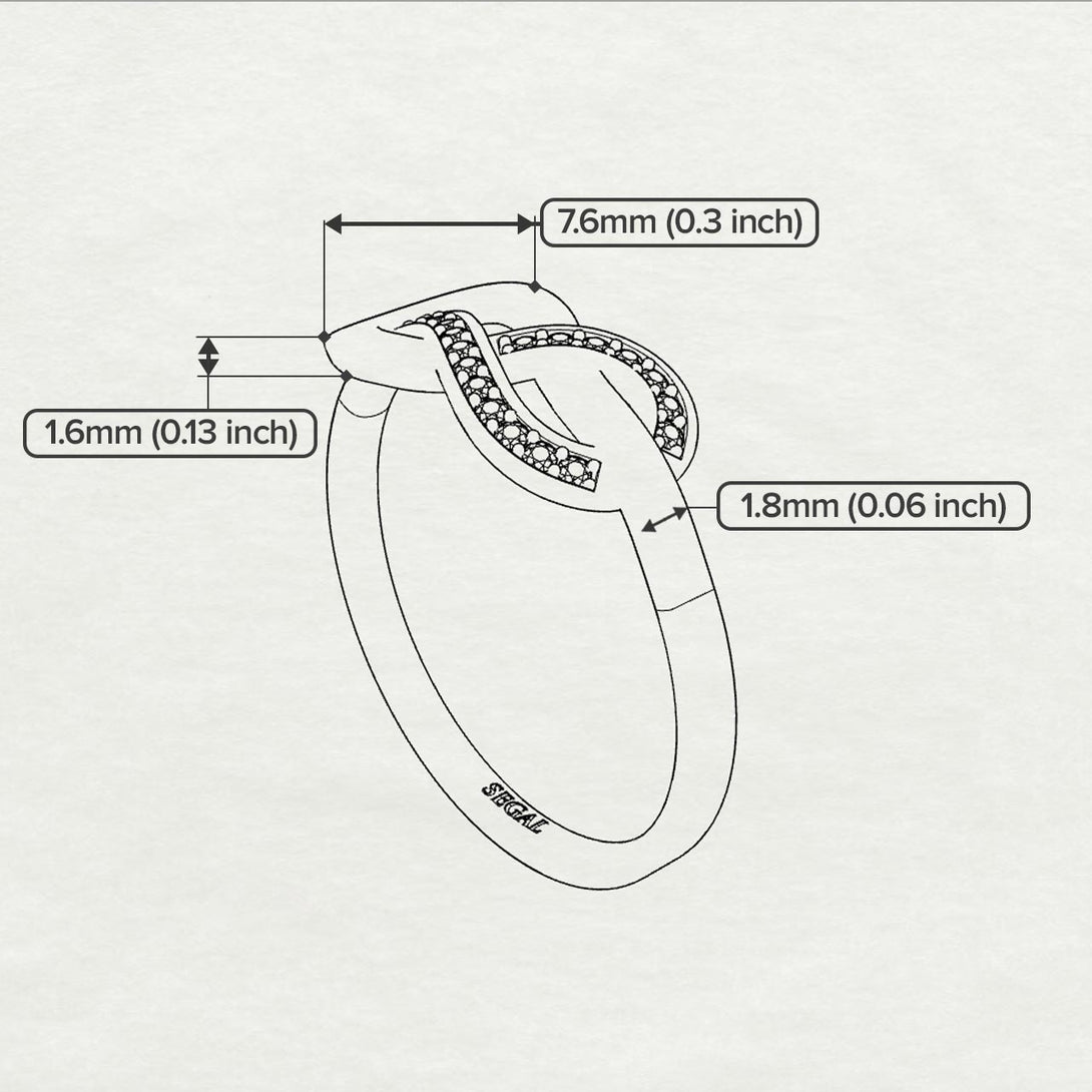 Infinity Yin Yang Diamond Ring - Lydia No. 3