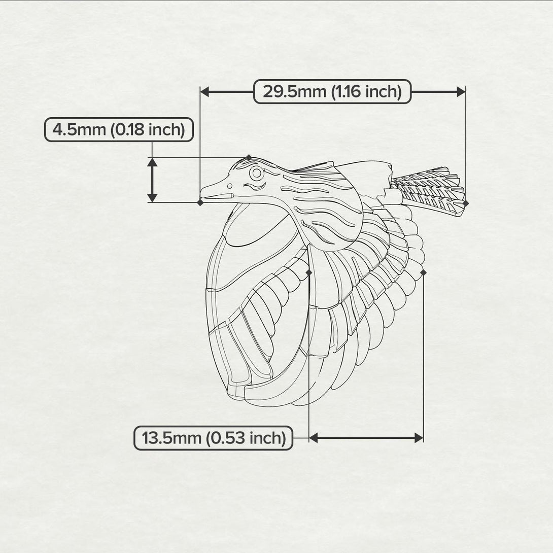 Beautiful Bird Open Ring - Christian No. 2