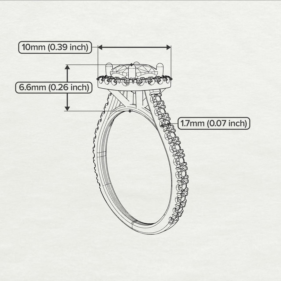 Custom 22k Cushion Emerald Halo Engagement Ring - Jade No. 190