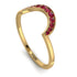 Large Half Round Stacking Ruby Ring - Brooke No. 10 image 1
