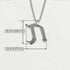 Taf - Hebrew Alef-Bet letter diamond Necklace - Taf letter