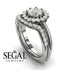 Halo's Vintage Wedding Ring Sets Diamond Ring- Clara no. 3 image 6