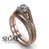 The Royal Queen Bridal Set Diamond Ring- Eva no. 2