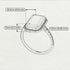 Emerald Cut Emerald Pave Engagement Ring - Nancy No. 65 image 4