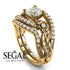 Branches In The Fall Bridal Set Diamond Engagement Ring- Alyssa no. 1