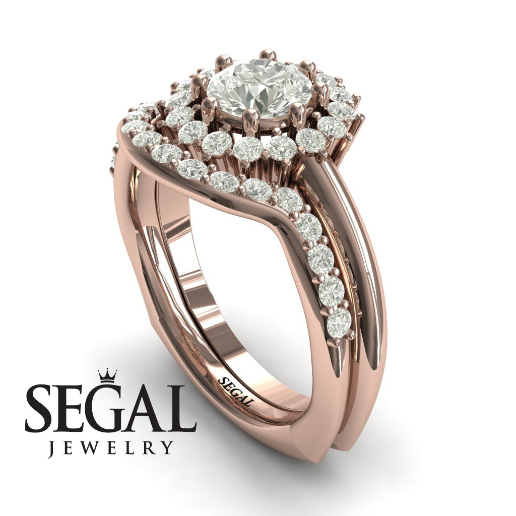 Halo's Vintage Bridal Set Diamond Ring- Clara no. 2