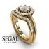Halo's Vintage Bridal Set Diamond Wedding Ring- Clara no. 1