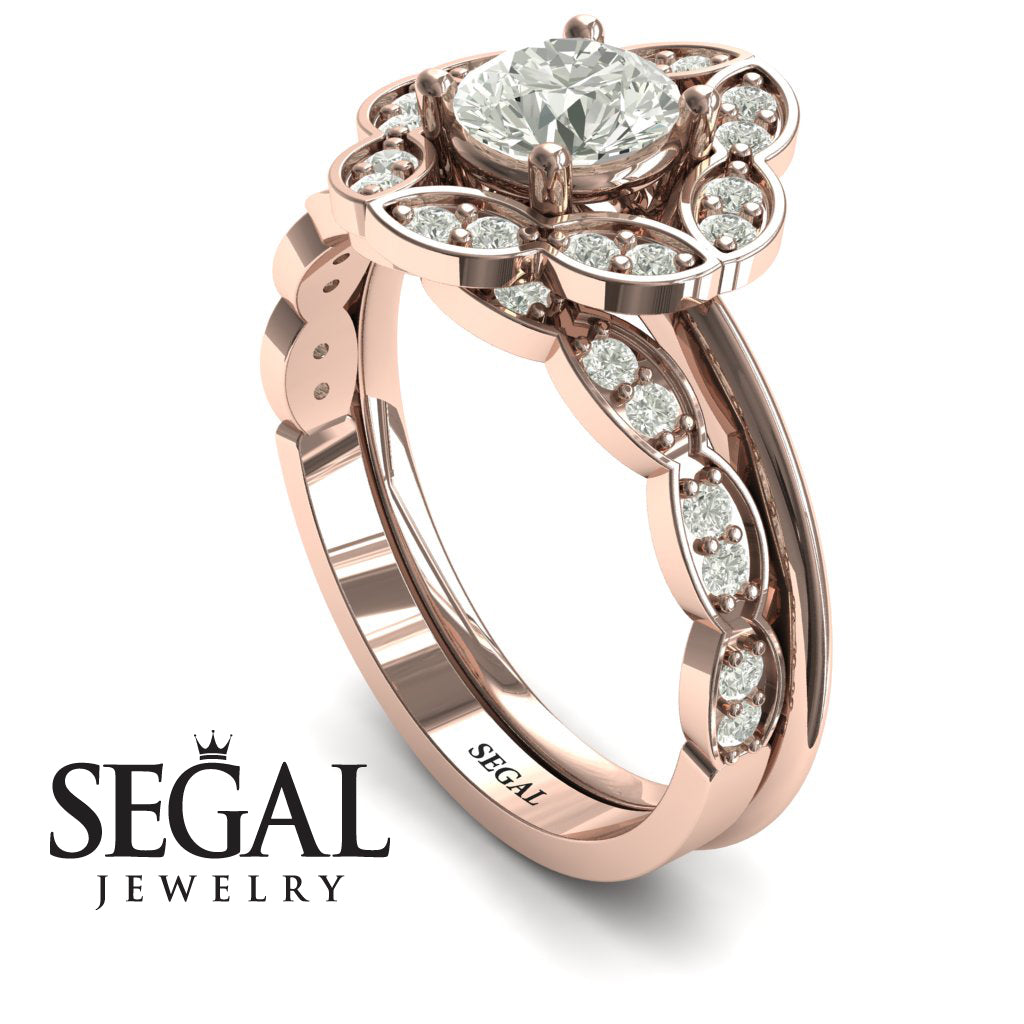 A Princess Ring Bridal Set Diamond Ring- Lucy no. 2