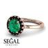 1ct Round Emerald Engagement Ring - Natalia No. 35 image 10