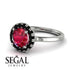 1ct Round Ruby Engagement Ring - Natalia No. 42 image 10