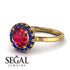 1ct Round Ruby Engagement Ring - Natalia No. 70 image 10