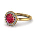 1ct Round Ruby Engagement Ring - Natalia No. 10 image 1